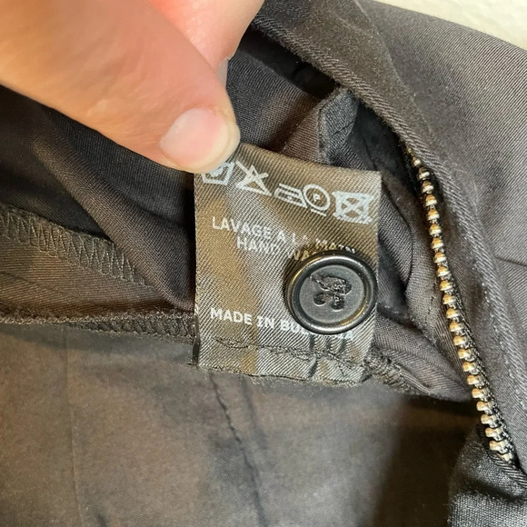 Isabel Marant Etoile Black 100% Cotton Tapered Pants Womens Size EU 34 - Picture 7 of 8